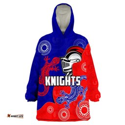 knights rugby wearable blanket hoodie lizards