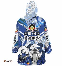 Canterbury-Bankstown Bulldogs Custom Snug Hoodie - Naidoc Week Doggies Oodie