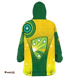 cricket australia wearable blanket hoodie unique aboriginal