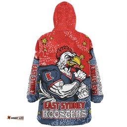 Sydney Roosters Custom Snug Hoodie - Team With Dot And Star Patterns For Tough Fan Snug Hoodie