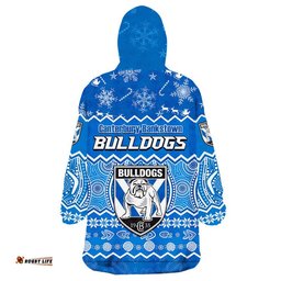bulldogs aboriginal canterbury bankstown christmas vibe wearable blanket hoodie