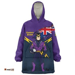 Melbourne Storm Snug Hoodie Custom For Die Hard Fan Australia Flag Scratch Style