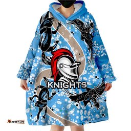 knights rugby wearable blanket hoodie aboriginal animal