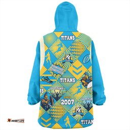 Gold Coast Titans Sport Snug Hoodie - Argyle Patterns Style Tough Fan Rugby For Life
