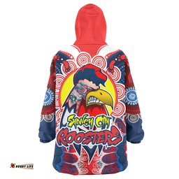 Sydney Roosters Custom Indigenous Snug Hoodie - Sydney Roosters Team The Chookpen Protection Under Sun Oodie