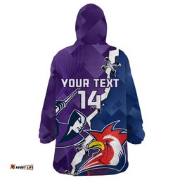 custom nrl storm and roosters rugby 2024 wearable blanket hoodie go champions dynamic version
