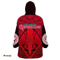 melbourne renegades indigenous aboriginal cricket wearable blanket hoodie