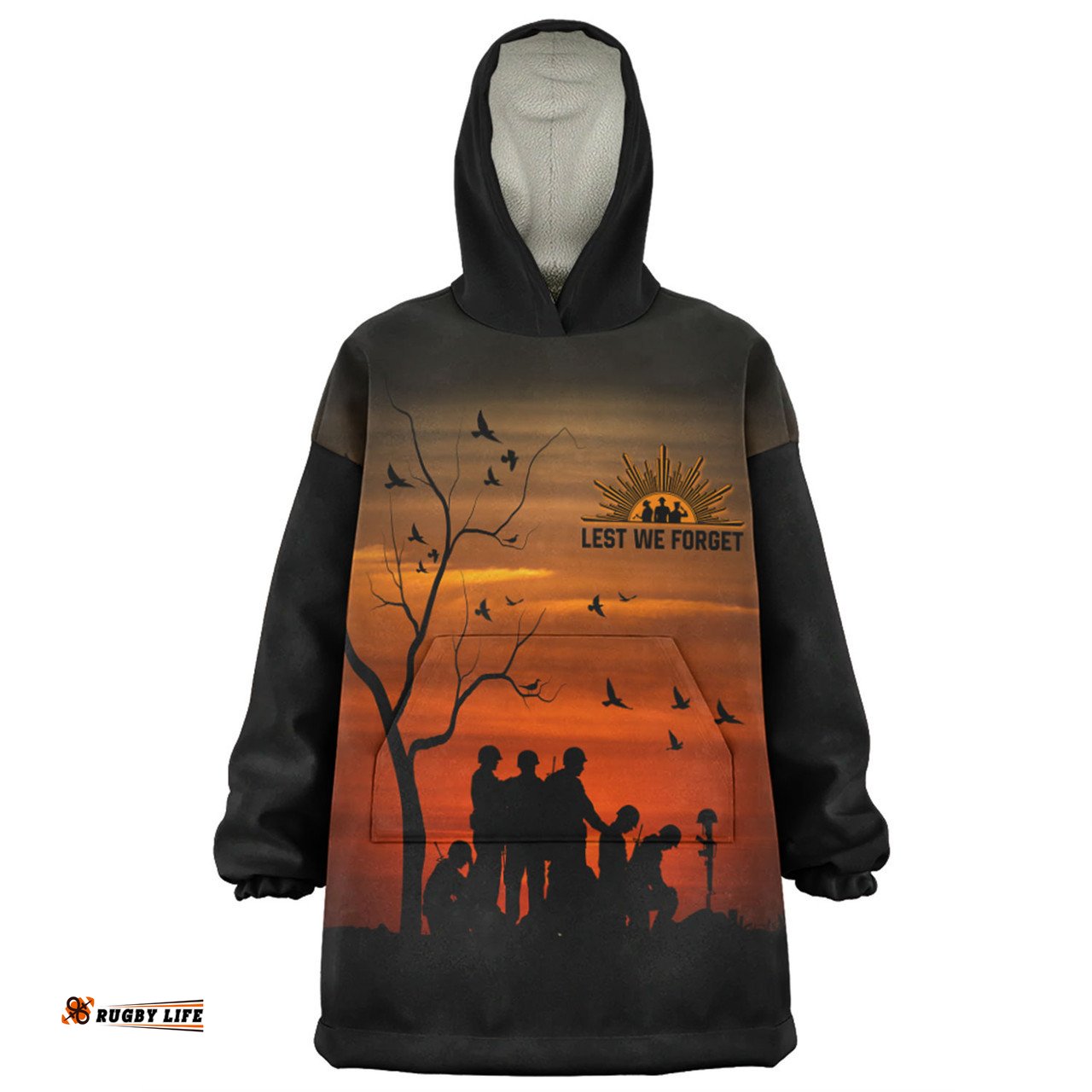 Australia Snug Hoodie - Anzac Day Australia And New Zealand Remembers