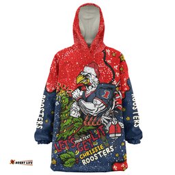 Sydney Roosters Christmas Custom Snug Hoodie - Let's Get Lit Chrisse Pressie Snug Hoodie