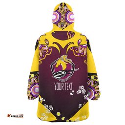 broncos rugby snug hoodie custom personalised were the broncos aboriginal culture league rugby team oodie blanket