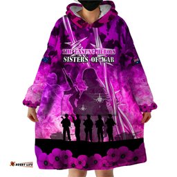 australia anzac day wearable blanket hoodie the unsung heroes sisters of war lt05