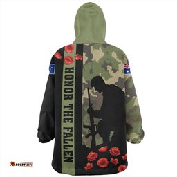 Australia Snug Hoodie Lest We Forget Military Camouflage Simple Style