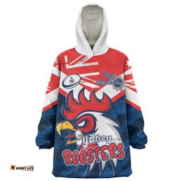 Sydney Roosters Snug Hoodie - Happy Australia Day We Are One And Free