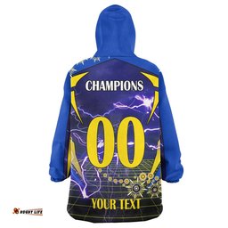 cowboys rugby snug hoodie custom final series champions cowboys rugby league player and number oodie blanket