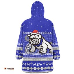 Canterbury-Bankstown Bulldogs Christmas Custom Snug Hoodie - Ugly Xmas And Aboriginal Patterns For Die Hard Fan Snug Hoodie
