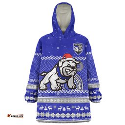 Canterbury-Bankstown Bulldogs Christmas Custom Snug Hoodie - Ugly Xmas And Aboriginal Patterns For Die Hard Fan Snug Hoodie