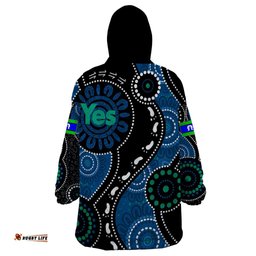 australia indigenous wearable blanket hoodie vote yes aboriginal torres strait