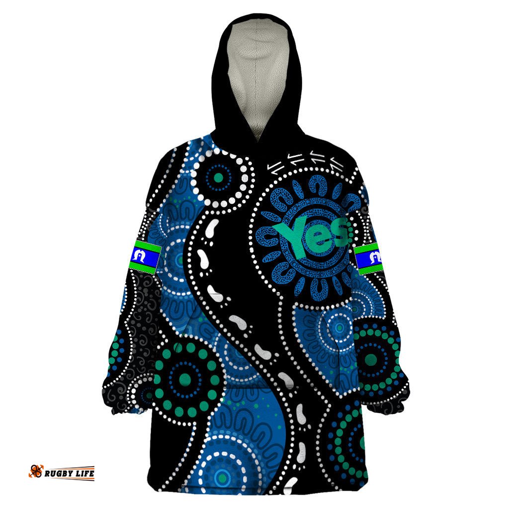 australia indigenous wearable blanket hoodie vote yes aboriginal torres strait