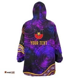 Brisbane Broncos Naidoc Week Custom Snug Hoodie - Australia Naidoc Week and Torres Strait Islander Oodie Blanket