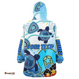 blues rugby snug hoodie custom blues rugby naidoc week and aboriginal culture oodie blanket
