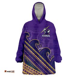 storm rugby wearable blanket hoodie melbourne pasifika aboriginal gradient polynesian