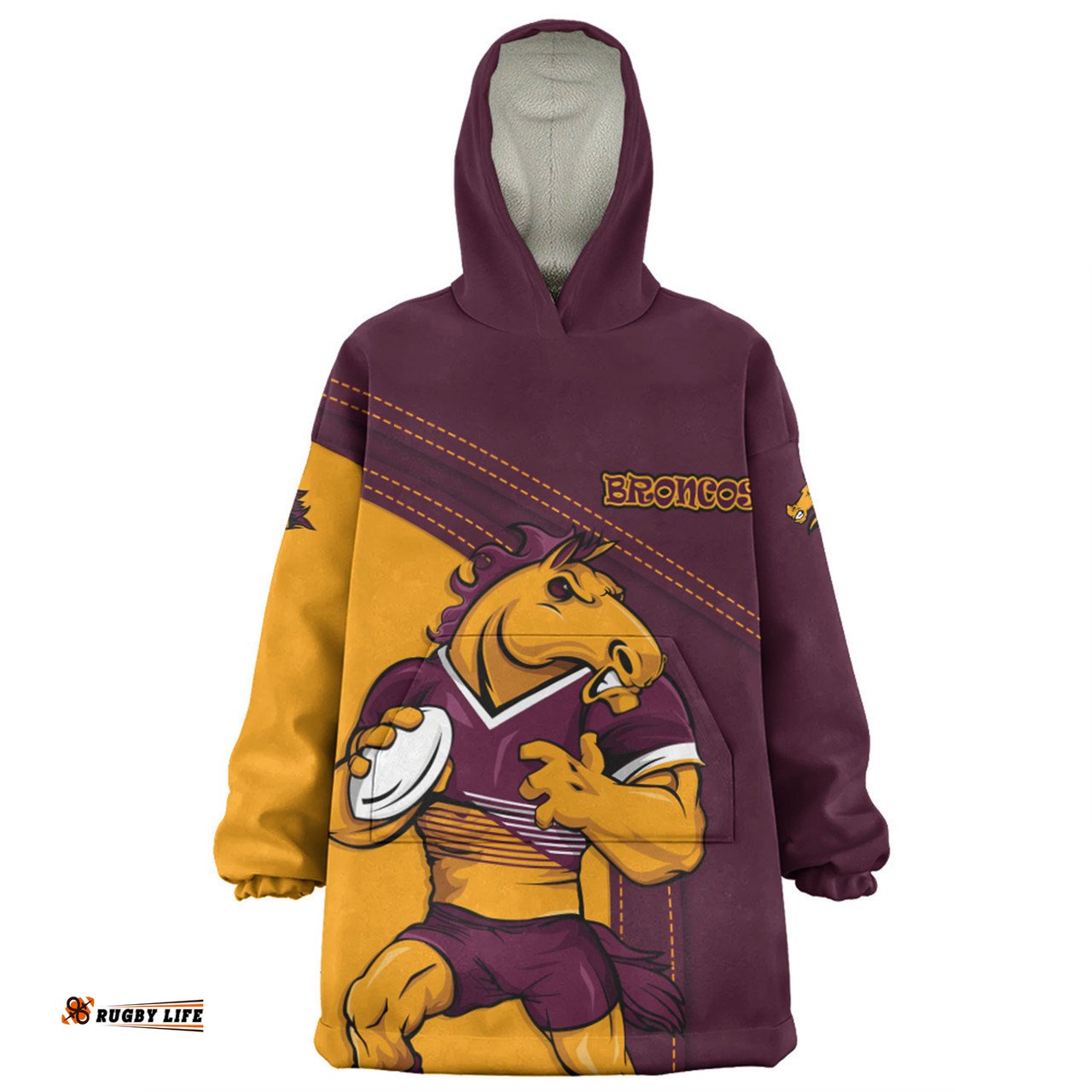 Brisbane Broncos Snug Hoodie Custom Team Of Us Die Hard Fan Supporters