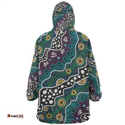 Australia Aboriginal Snug Hoodie - Dot Painting Art Snug Hoodie