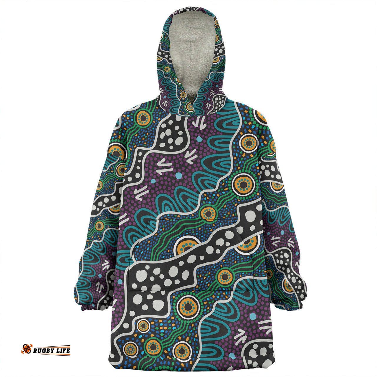 Australia Aboriginal Snug Hoodie - Dot Painting Art Snug Hoodie