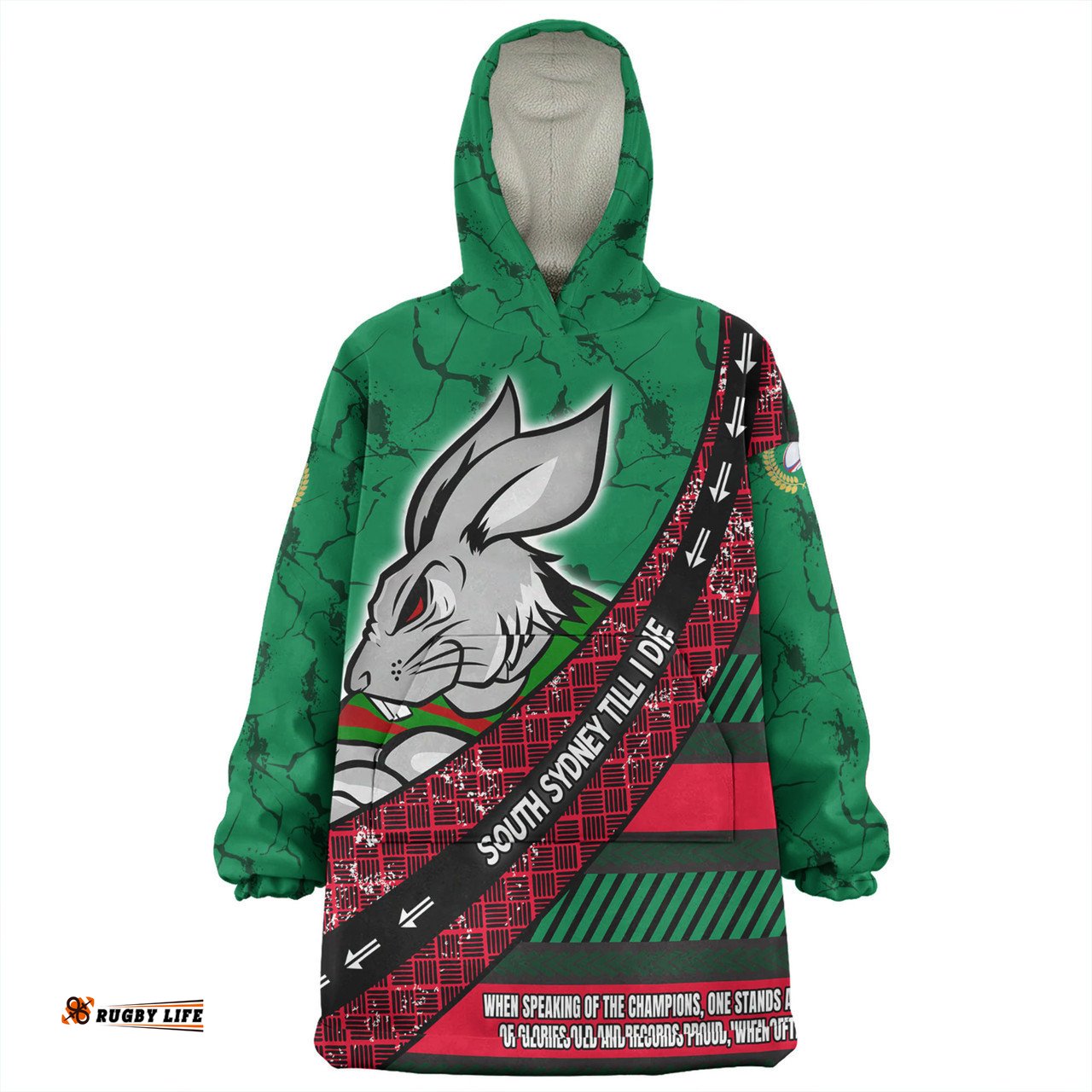 South Sydney Rabbitohs Snug Hoodie - Theme Song For Rugby With Sporty Style