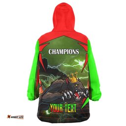 panthers rugby snug hoodie custom final series champions panthers rugby league personalised oodie blanket