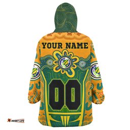 australian rugby sevens mens squad snug hoodie custom aussie 7s indigenous commonwealth games with australia coast of arm oodie blanket
