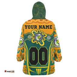 australian rugby sevens mens squad snug hoodie custom aussie 7s indigenous commonwealth games with australia coast of arm oodie blanket