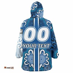 bulldogs rugby snug hoodie custom bulldogs logo aboriginal indigenous sport style oodie blanket