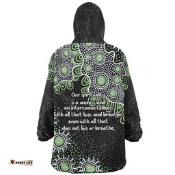 Australia Aboriginal Snug Hoodie - The More You Know The Less You Need Green Snug Hoodie
