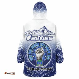 blues rugby snug hoodie custom naidoc week blues rugby mountain style oodie blanket