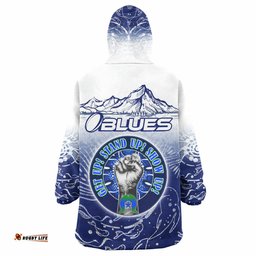 blues rugby snug hoodie custom naidoc week blues rugby mountain style oodie blanket