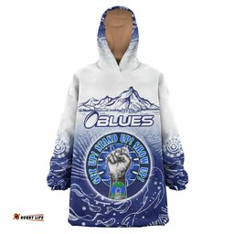 blues rugby snug hoodie custom naidoc week blues rugby mountain style oodie blanket