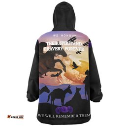 Australia Snug Hoodie - Purple Alnimals Poppy