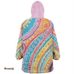Australia Aboriginal Snug Hoodie - Australian Indigenous Aboriginal Art Vivid Pastel Colours Ver 2 Snug Hoodie