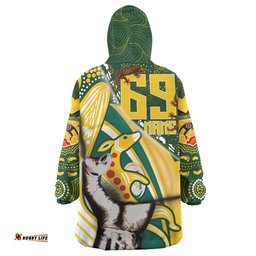 australian kangaroos rugby patronage snug hoodie custom the kangaroos bloods in my veins indigenous aboriginal oodie blanket