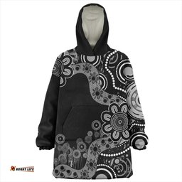 Australia Snug Hoodie Aboriginal Indigenous Dot Painting