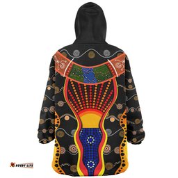 Australia Aboriginal Custom Snug Hoodie - Indigenous Dot With Boomerang Inspired Snug Hoodie