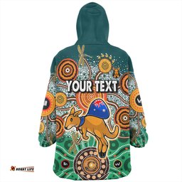 Australia Aboriginal Custom Snug Hoodie - Dragonfly Flies Into Beehive And Snake Circle 2 Snug Hoodie