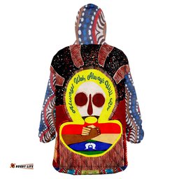 aboriginal and torres strait islander naidoc style wearable blanket hoodie