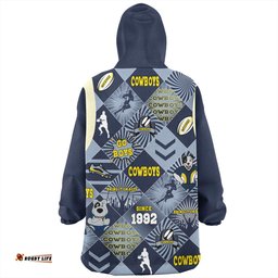 North Queensland Cowboys Snug Hoodie - Argyle Patterns Style Tough Fan Rugby For Life