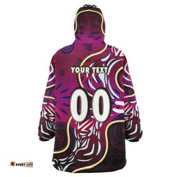 sea eagles rugby snug hoodie custom eagles rugby with aboriginal patterns personalised player and number oodie blanket