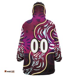 sea eagles rugby snug hoodie custom eagles rugby with aboriginal patterns personalised player and number oodie blanket