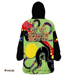 aboriginal naidoc week stronger together unique style wearable blanket hoodie