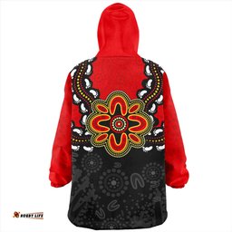 Australia Snug Hoodie Aboriginal Inspired Symbol Pattern