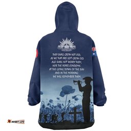 Australia Anzac Day Snug Hoodie - Lest We Forget Blue Snug Hoodie